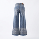 Retro wide leg jeans